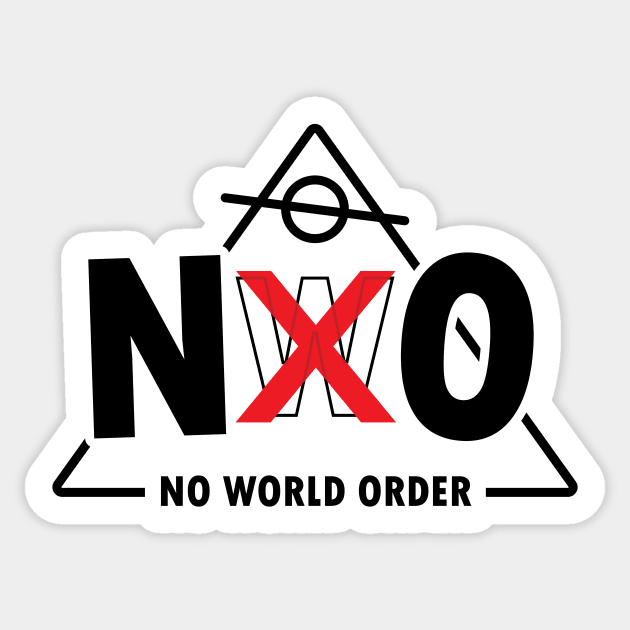 No World Order Sticker by Mansemat